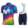Set Kurzarmtrikot + Trägerhose 2021 Movistar Team N004
